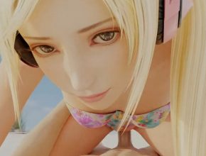 Tekken 3D hentai - Lucky Chloe beach sex