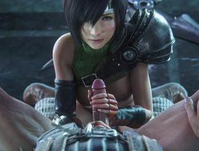 Yuffie blowjob and creampie - Final Fantasy 3D hentai video